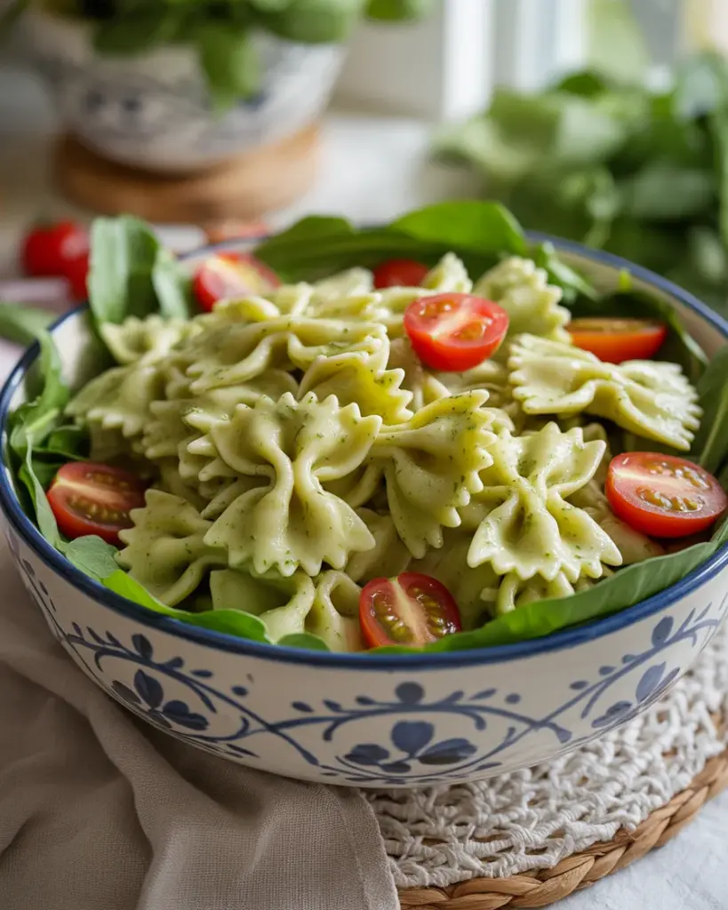 Creamy Basil Pasta Salad That Will Brighten Your Table