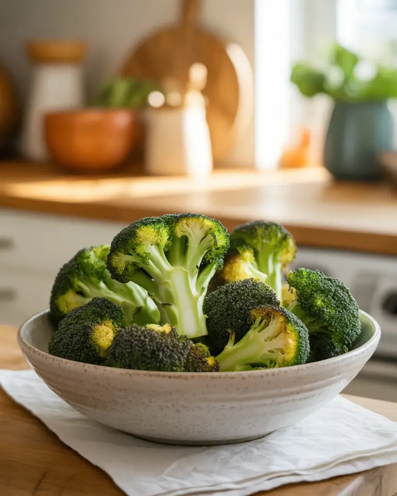 Crispy Air Fryer Frozen Broccoli Ready in Minutes!