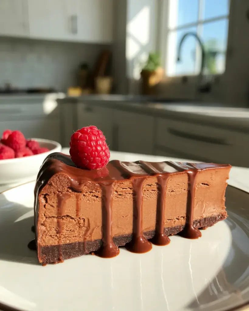 Deliciously Easy Low Carb No Bake Chocolate Cheesecake Recipe