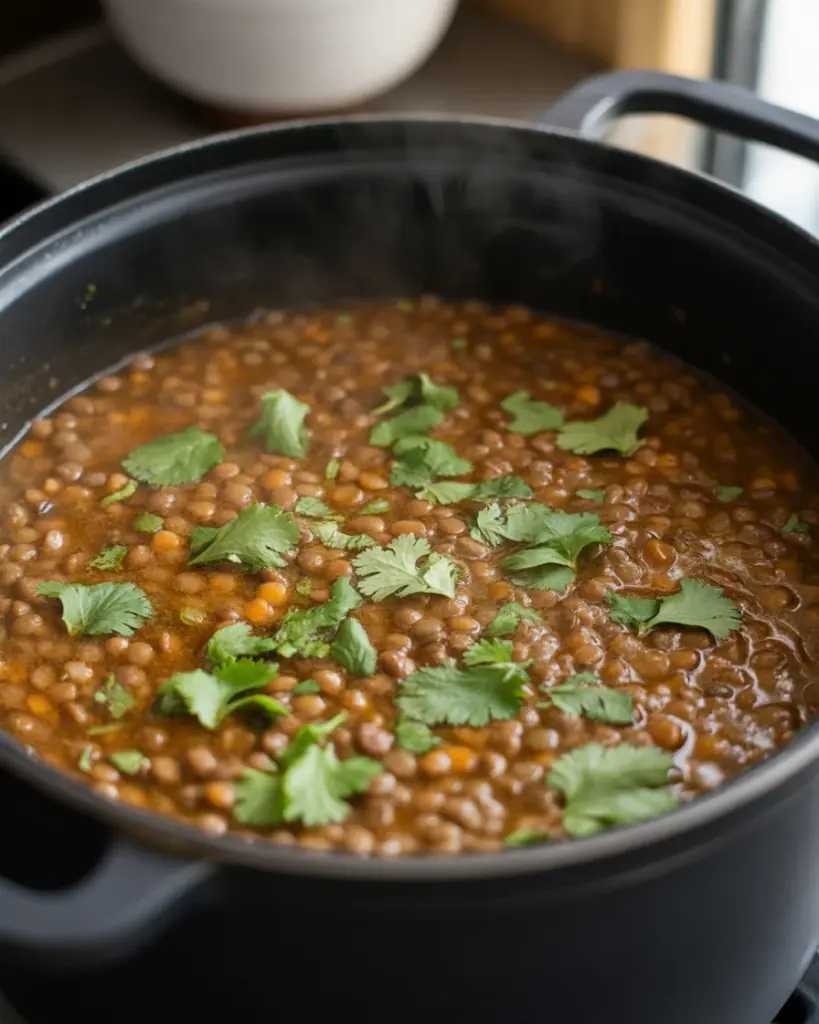 Easy and Flavorful Crockpot Red Curry Lentils for Dinner