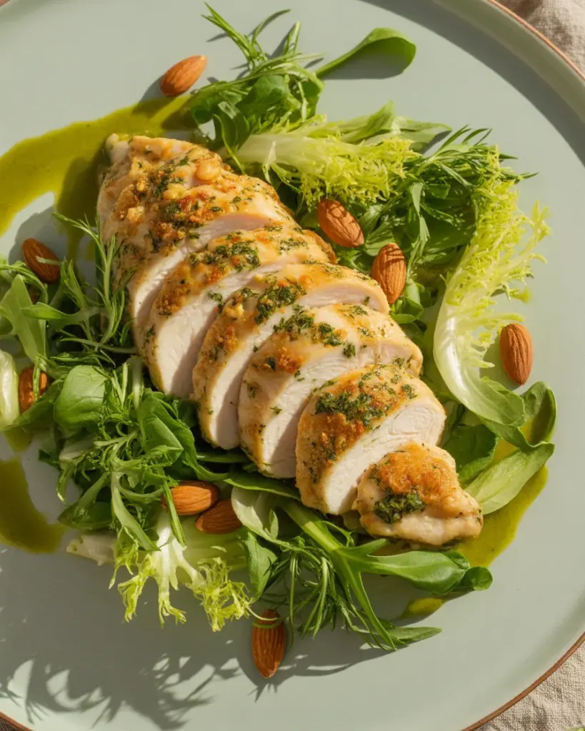 Savory Chicken Paillard Recipe with Zesty Herb Sauce