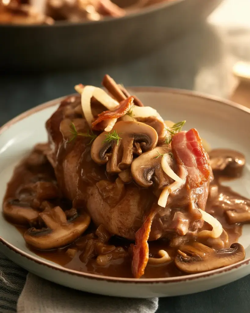 Slow Cooker Coq au Vin Recipe