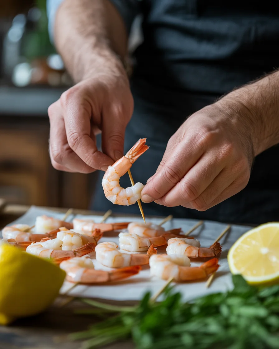 Perfect prawn skewers