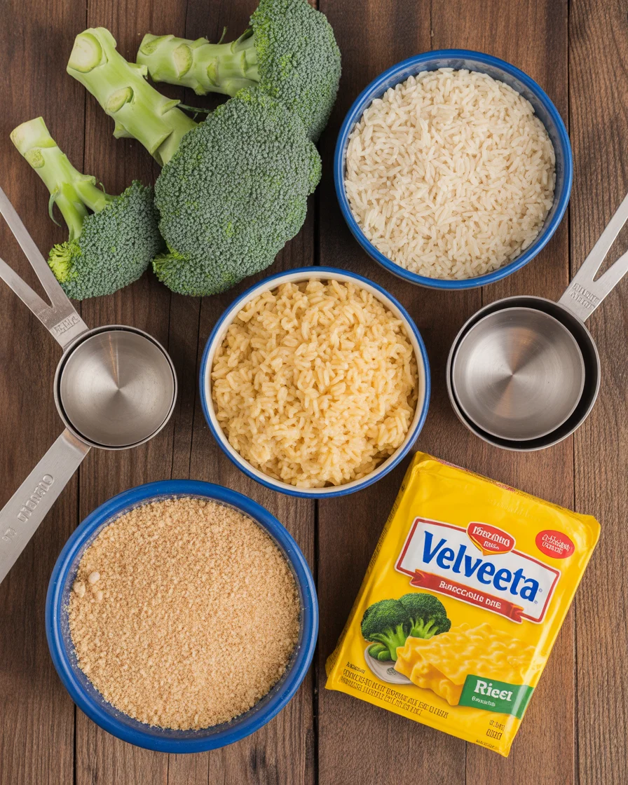 Deliciously Easy Slow Cooker Velveeta Broccoli Rice Casserole