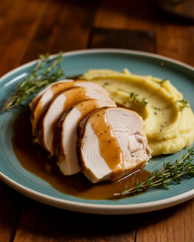 Savory Instant Pot Turkey Breast with Easy Gravy Recipe