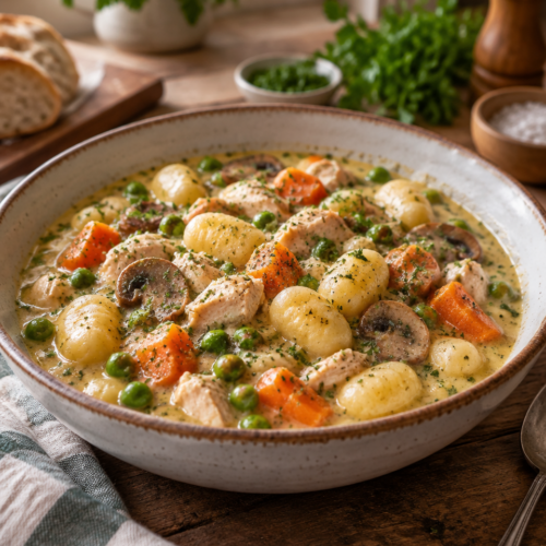 Gnocchi Chicken Pot Pie (30-Minute One-Pan Recipe)