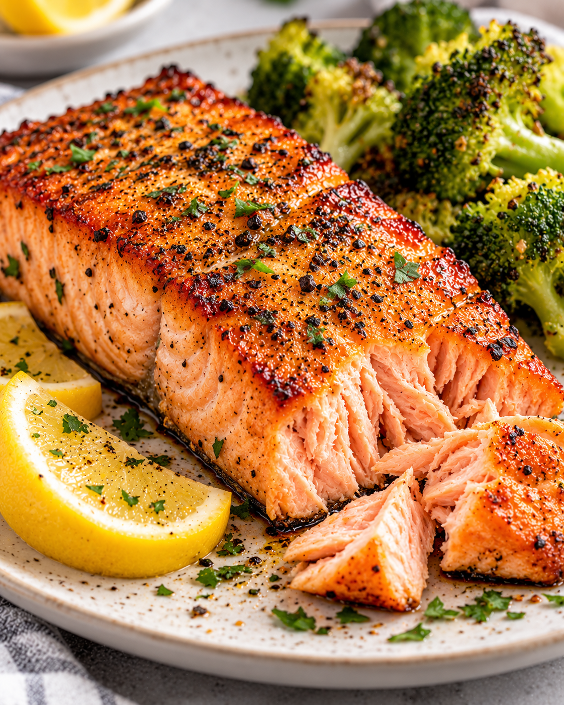 Air Fryer Salmon Recipe Collage