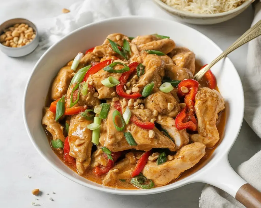 Delicious Low Carb Peanut Chicken Skillet in Just 30 Minutes