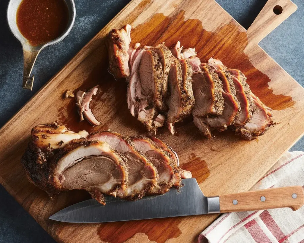 Savory Slow-Cooker Pork Shoulder With Brown Sugar & Balsamic Glaze