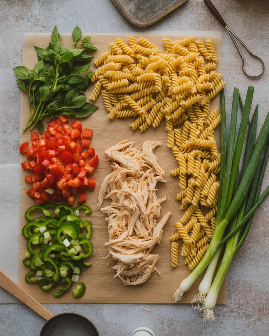 Easy Buffalo Chicken Pasta Salad