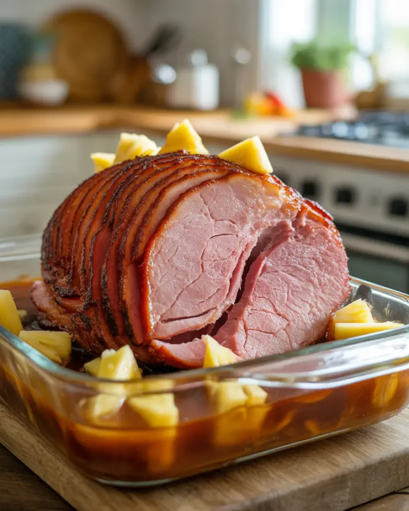 Sweet and Savory Instant Pot Golden Honey Pineapple Ham Recipe