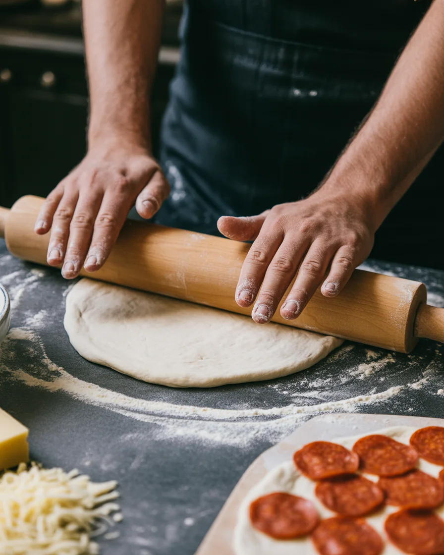 Easy Low-Carb Stuffed Crust Pizza Recipe