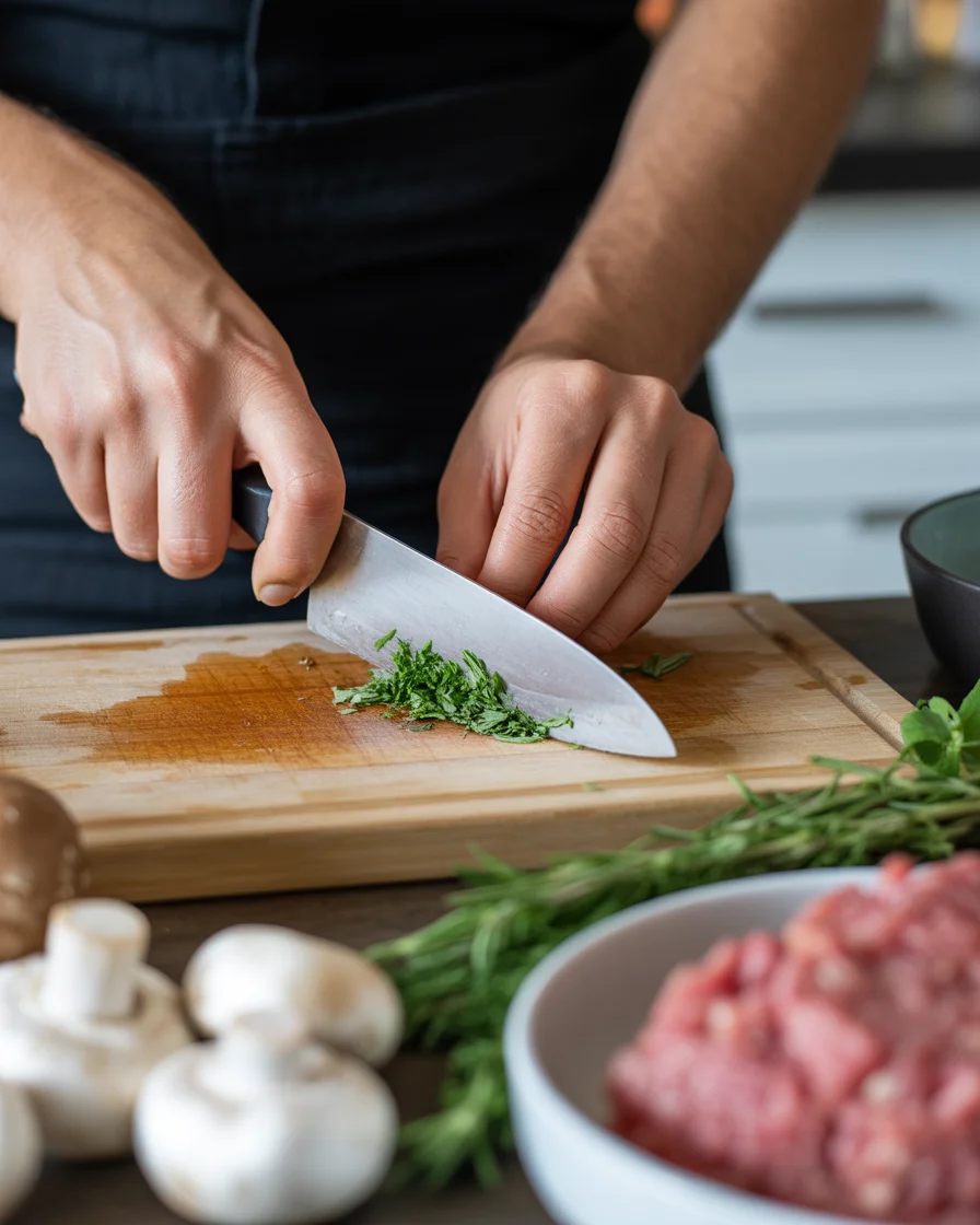 Beef Stroganoff Burgers Low-Carb
