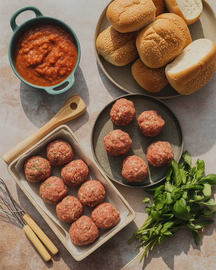 Air Fryer Meatball Subs