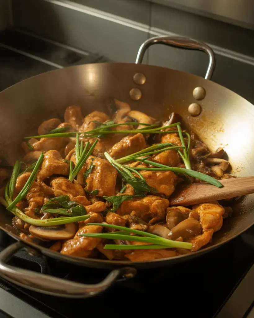 Savory Black Pepper Chicken with Mushrooms: A Quick Delight