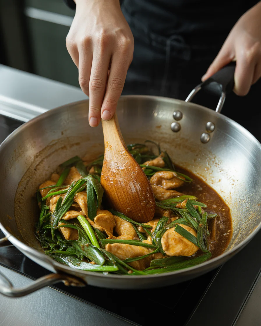 Black Pepper Chicken with Mushrooms