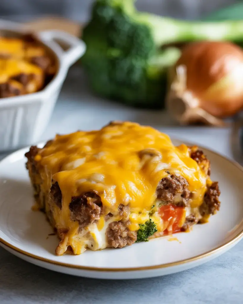 Delicious Low Carb Cheeseburger Casserole