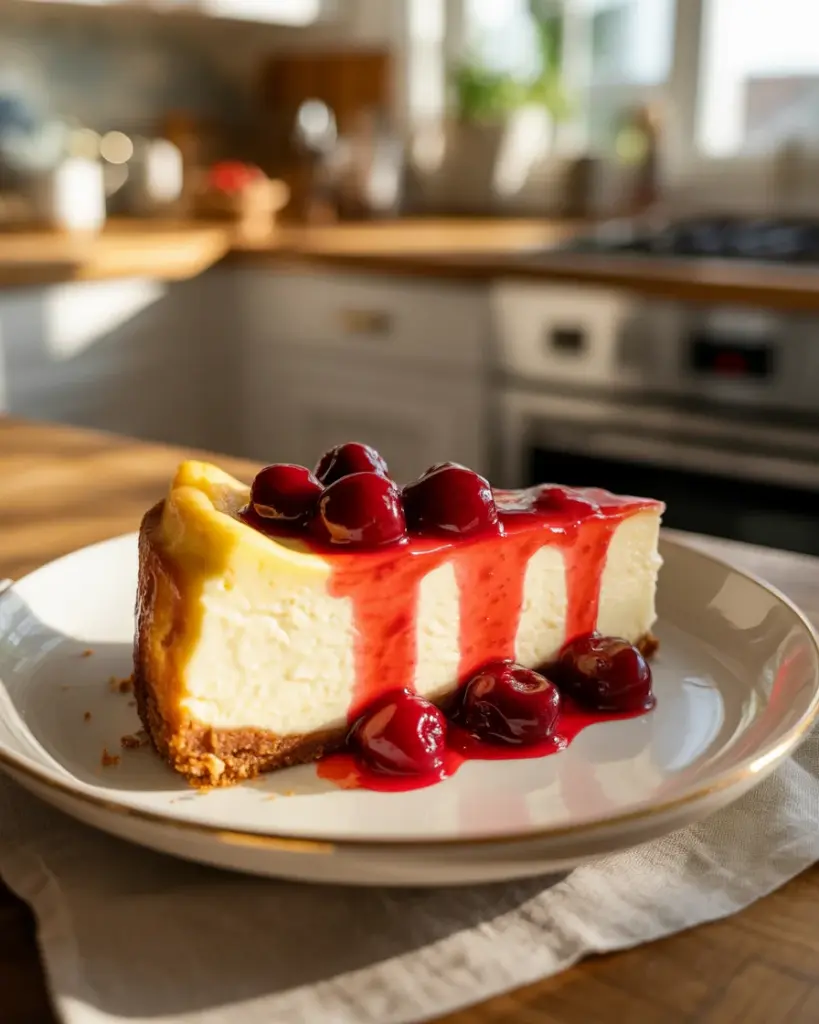 Deliciously Creamy Low Carb Cherry Cheesecake