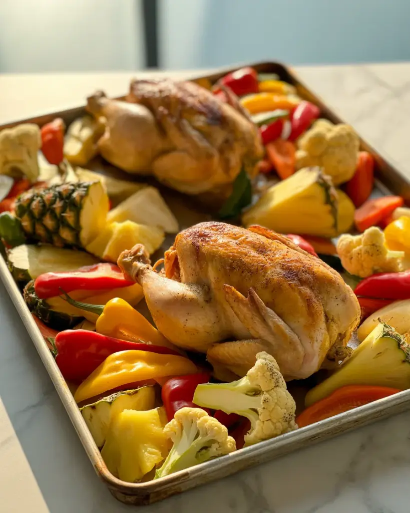 Savor the Flavor: Hawaiian Chicken Sheet Pan Meal (Whole30 and Paleo)