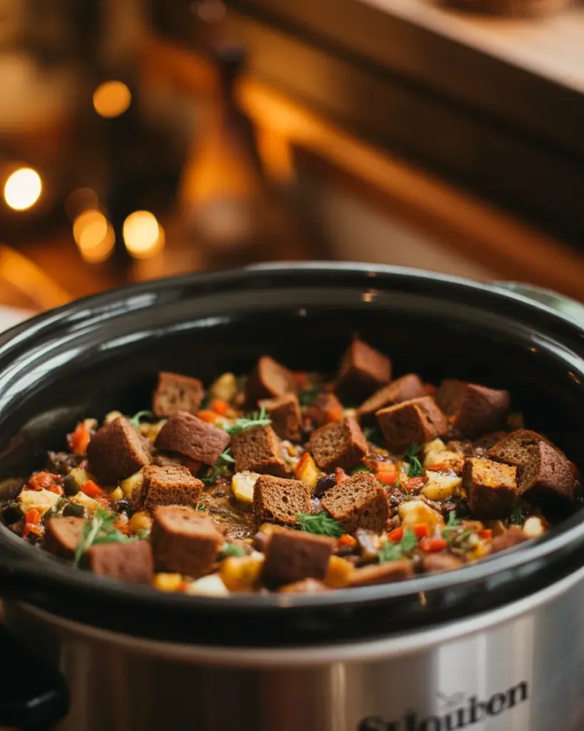 Simple and Delicious Crock Pot Chicken and Stuffing Dinner