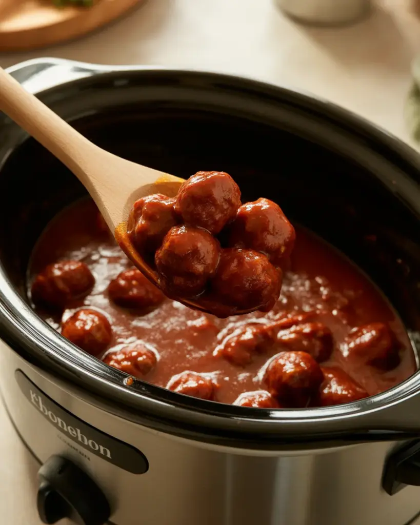 Deliciously Easy Slow Cooker Cranberry Meatballs