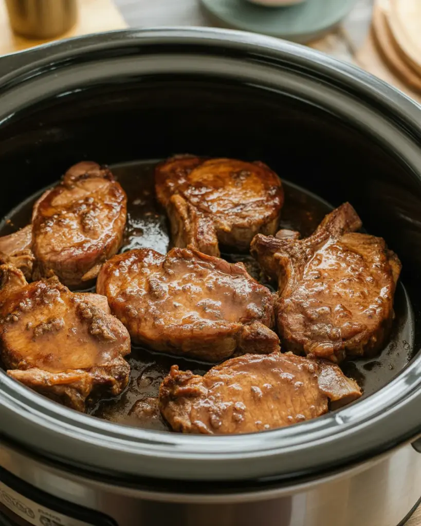Easy and Delicious Slow Cooker Honey Garlic Pork Chops Recipe