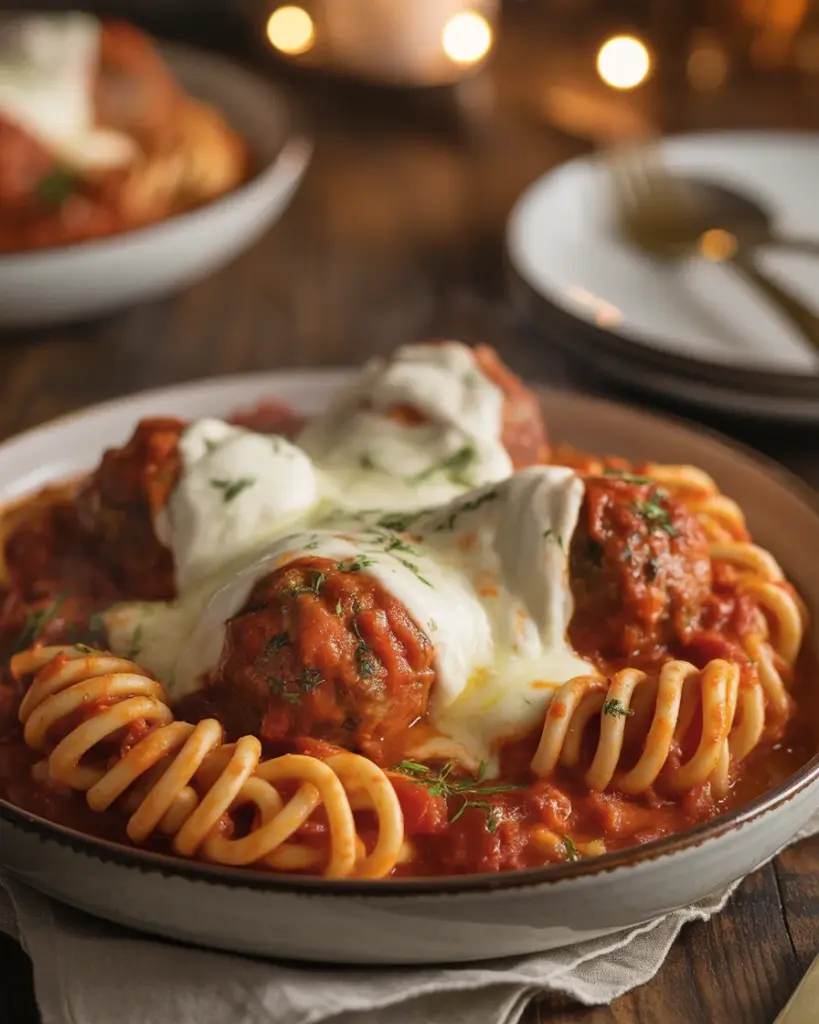 Simple and Delicious Dump-and-Bake Meatball Casserole