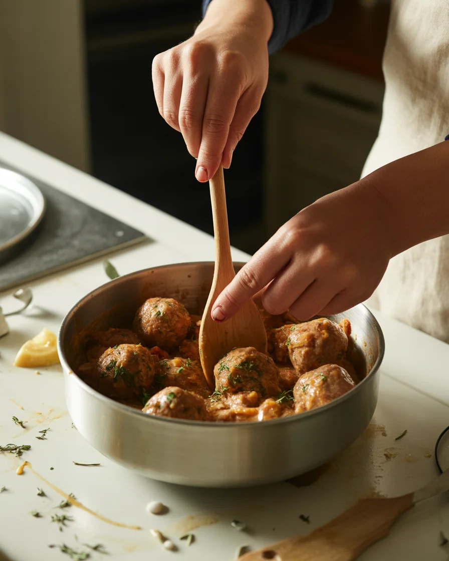 Dump-and-Bake Meatball Casserole