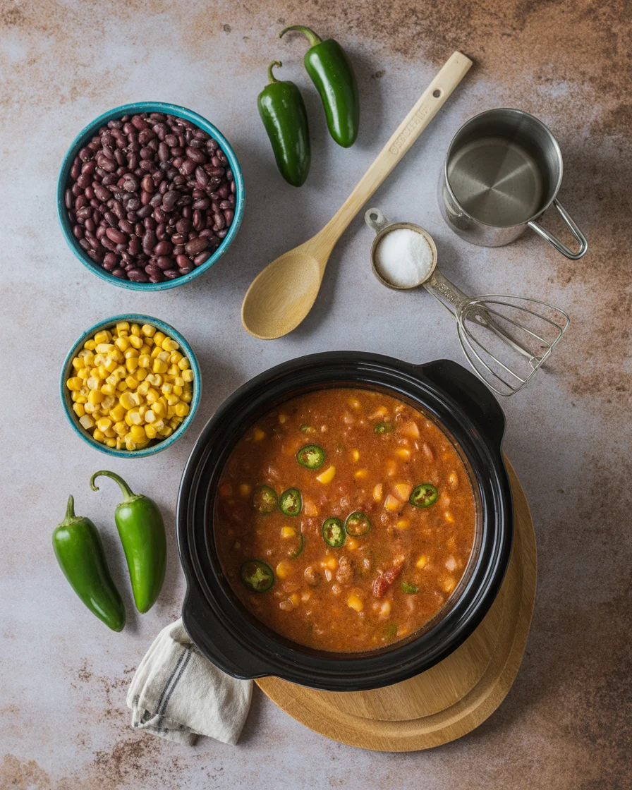 Deliciously Easy Crockpot Taco Soup Recipe