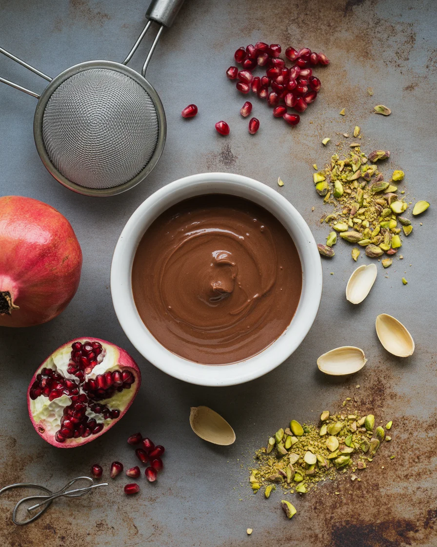 Chocolate Pomegranate Dessert