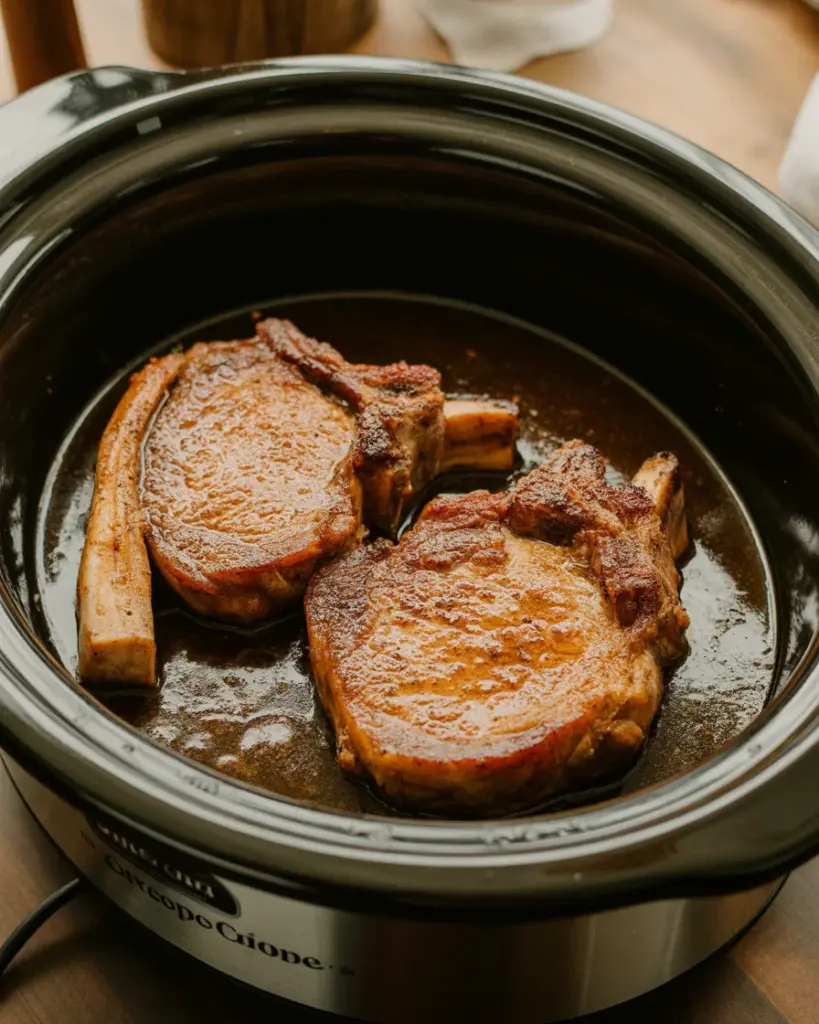Crock Pot Apple Pork Chops