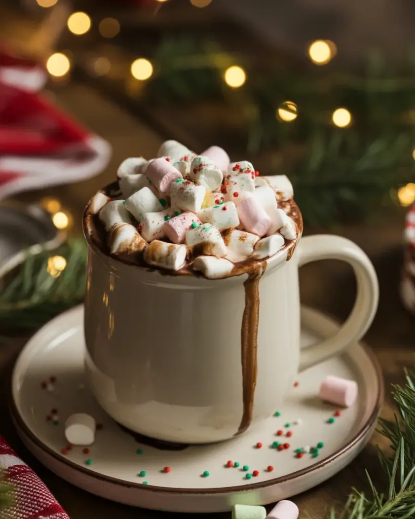 Slow Cooker White Christmas Hot Chocolate