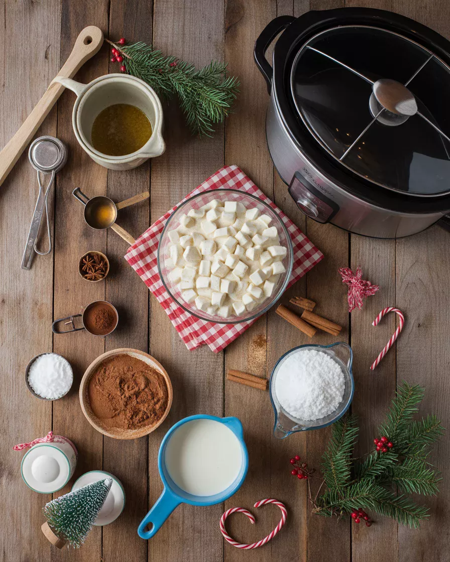 Slow Cooker White Christmas Hot Chocolate