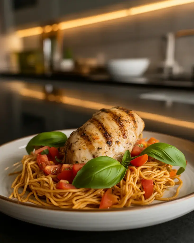 BRUSCHETTA CHICKEN PASTA