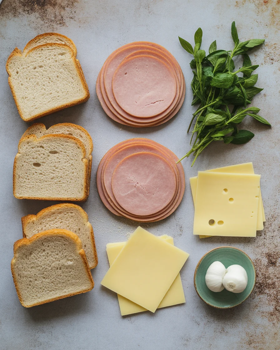 air fryer grilled ham and cheese