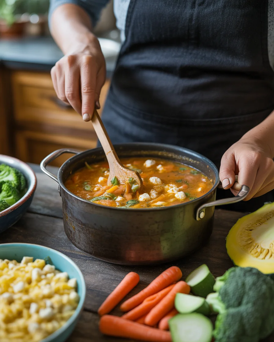 keto-friendly cottage cheese taco soup