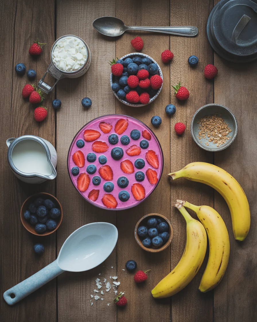 Banana Berry Nice Cream Dairy-Free