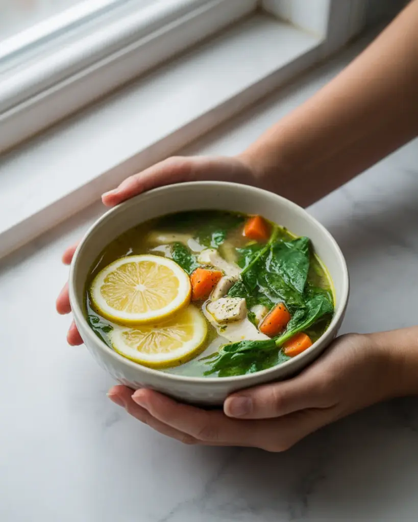 PALEO GREEK LEMON CHICKEN SOUP