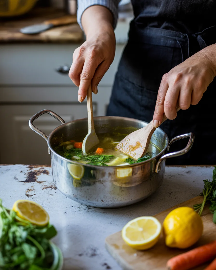 PALEO GREEK LEMON CHICKEN SOUP