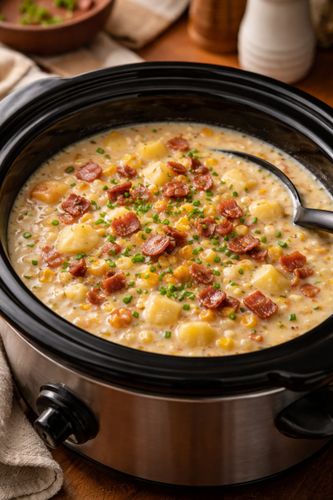 Slow Cooker Amish Corn Chowder