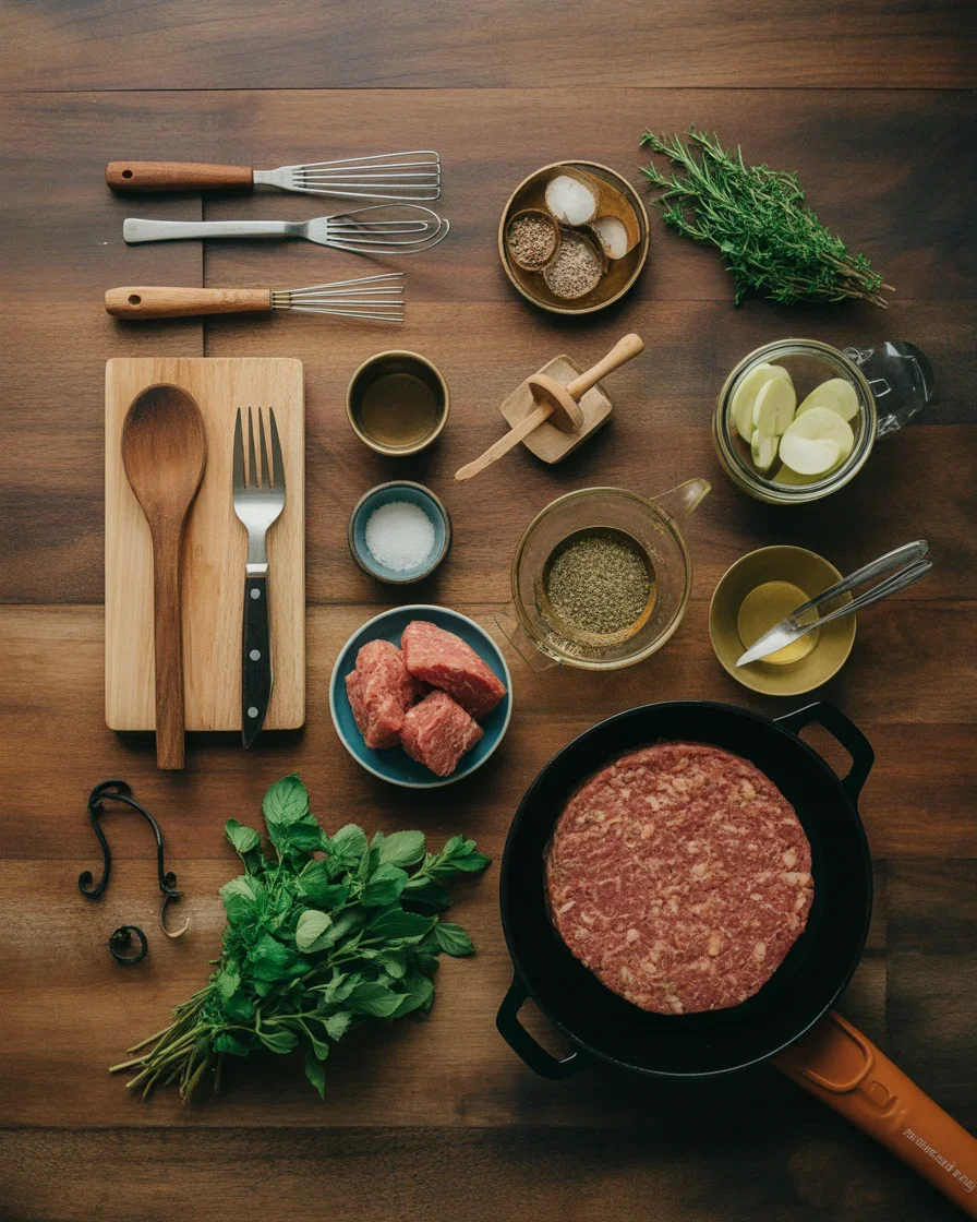 Amish Hamburger Steak Bake
