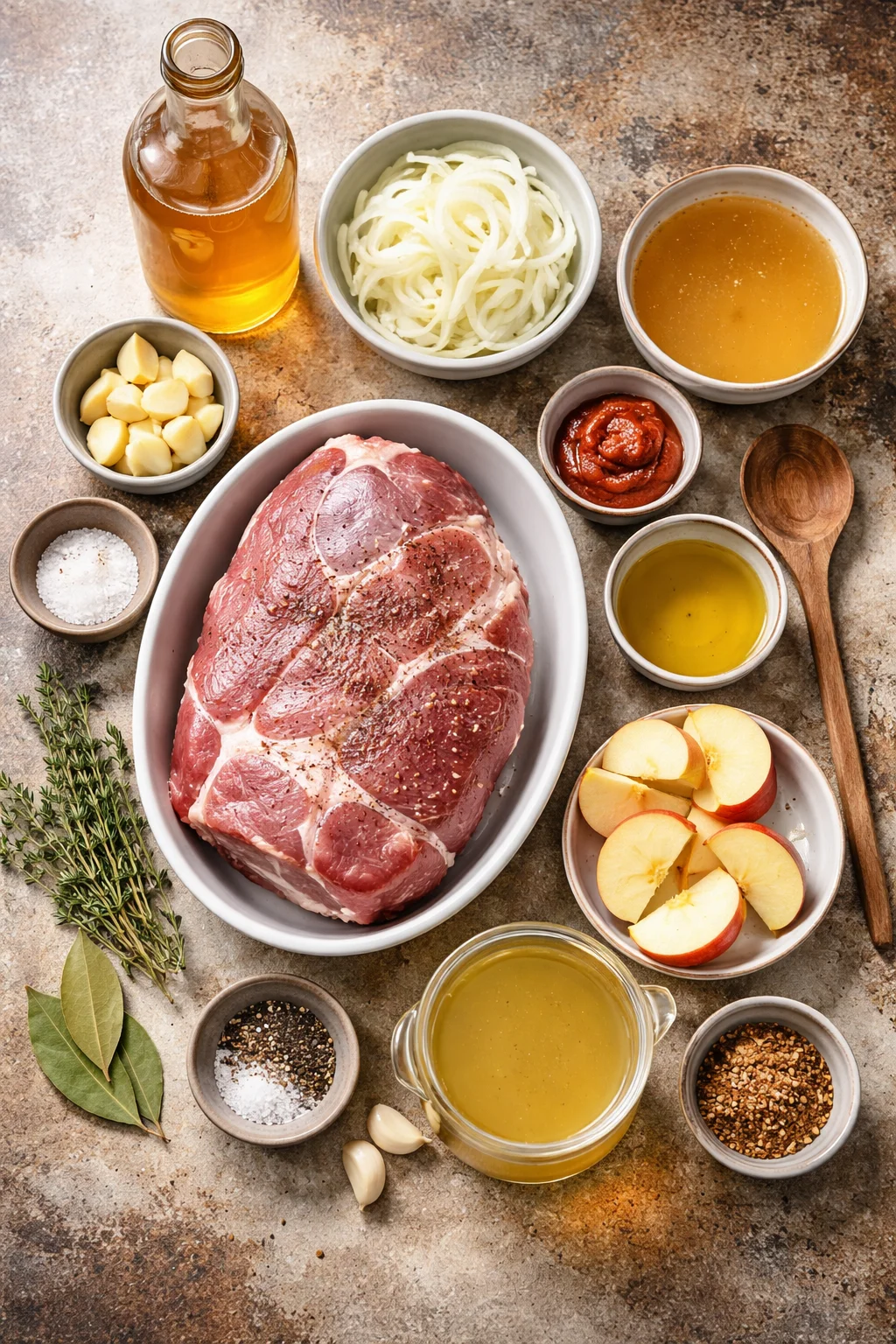 Apple Cider Braised Pork Shoulder