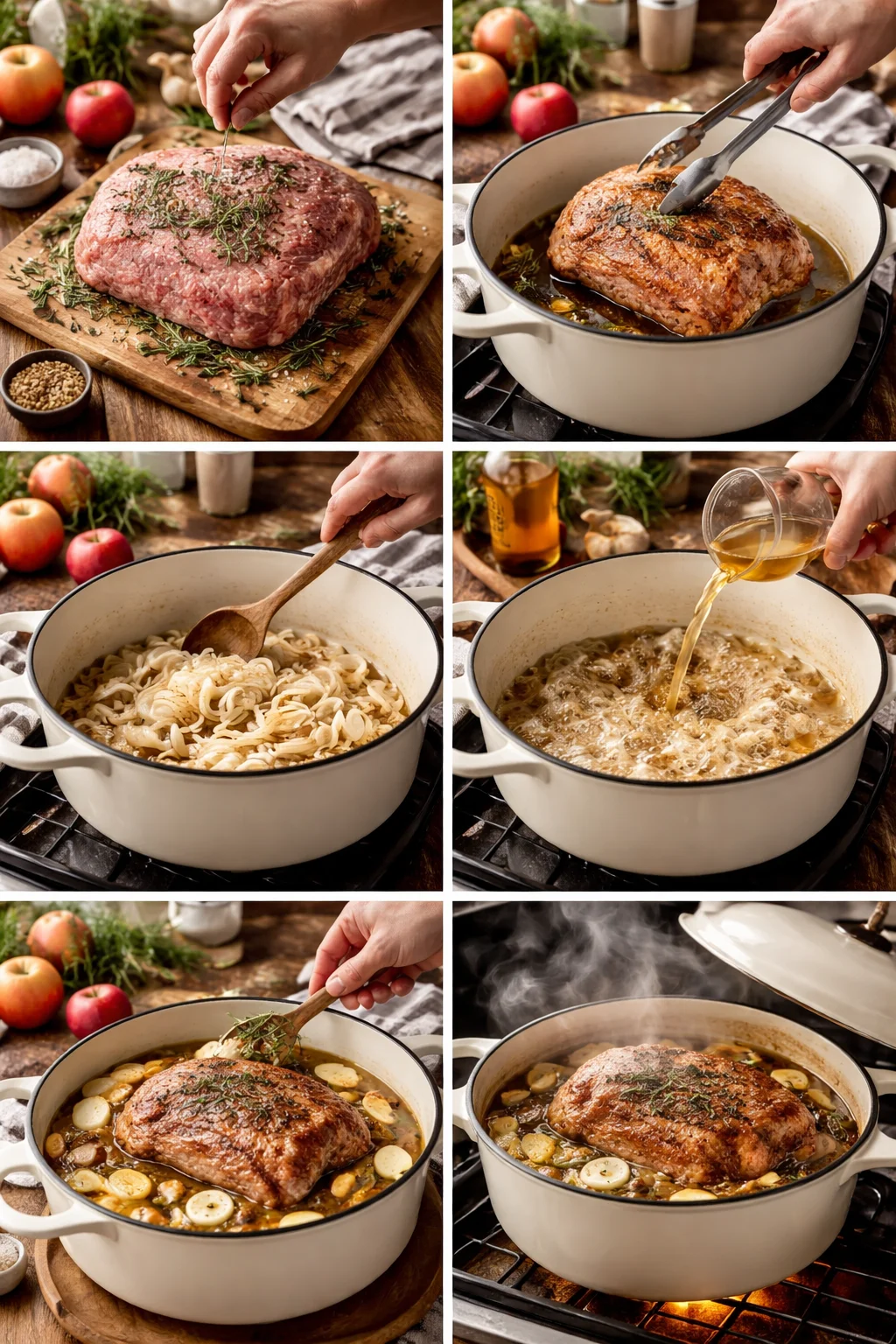 Apple Cider Braised Pork Shoulder