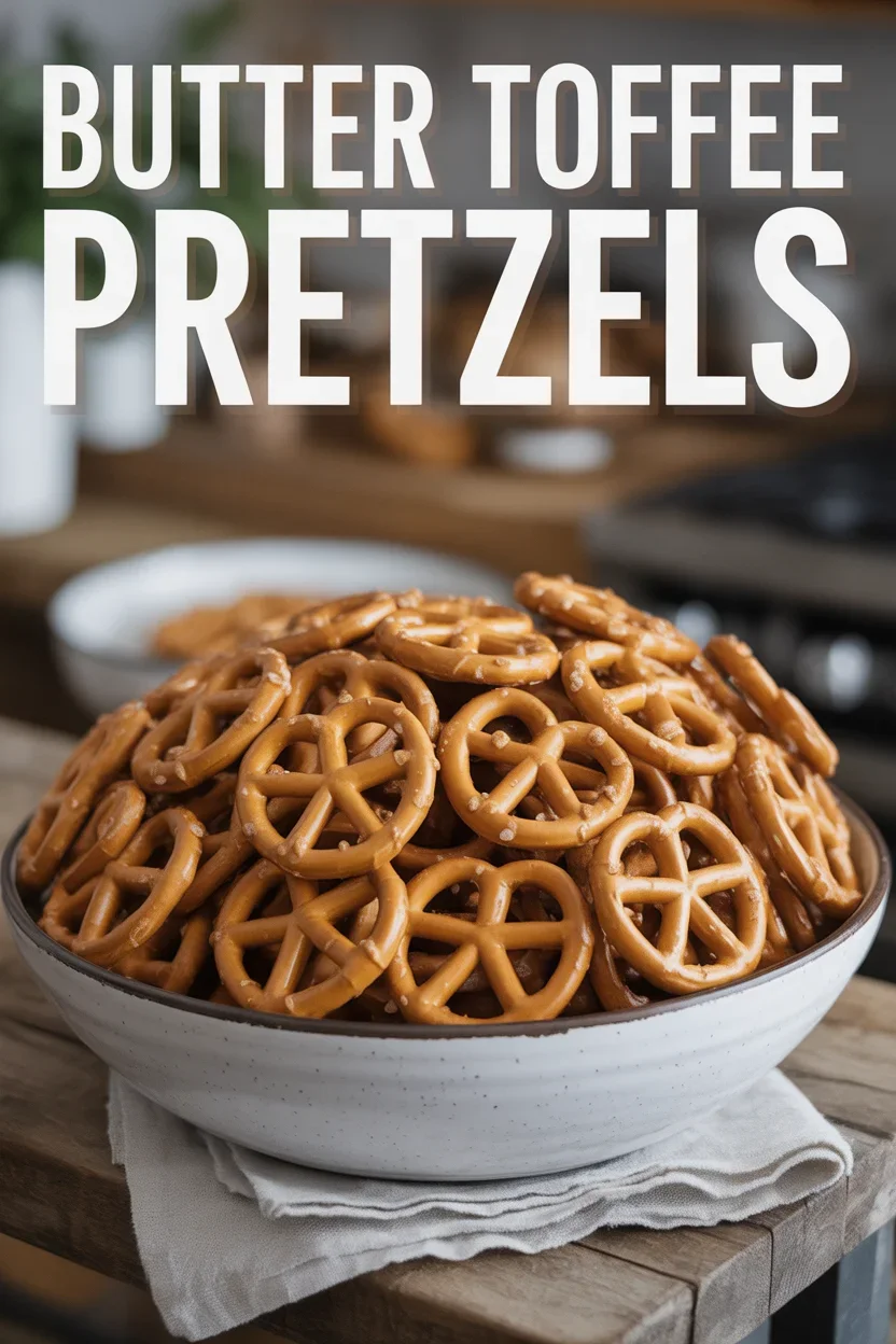 Butter Toffee Pretzels