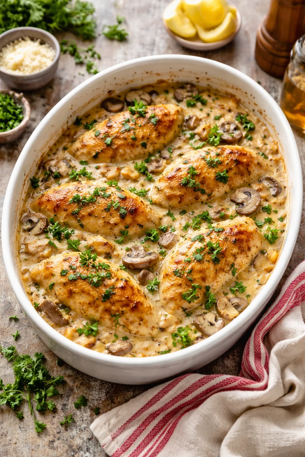 Creamy Low Carb Chicken Casserole
