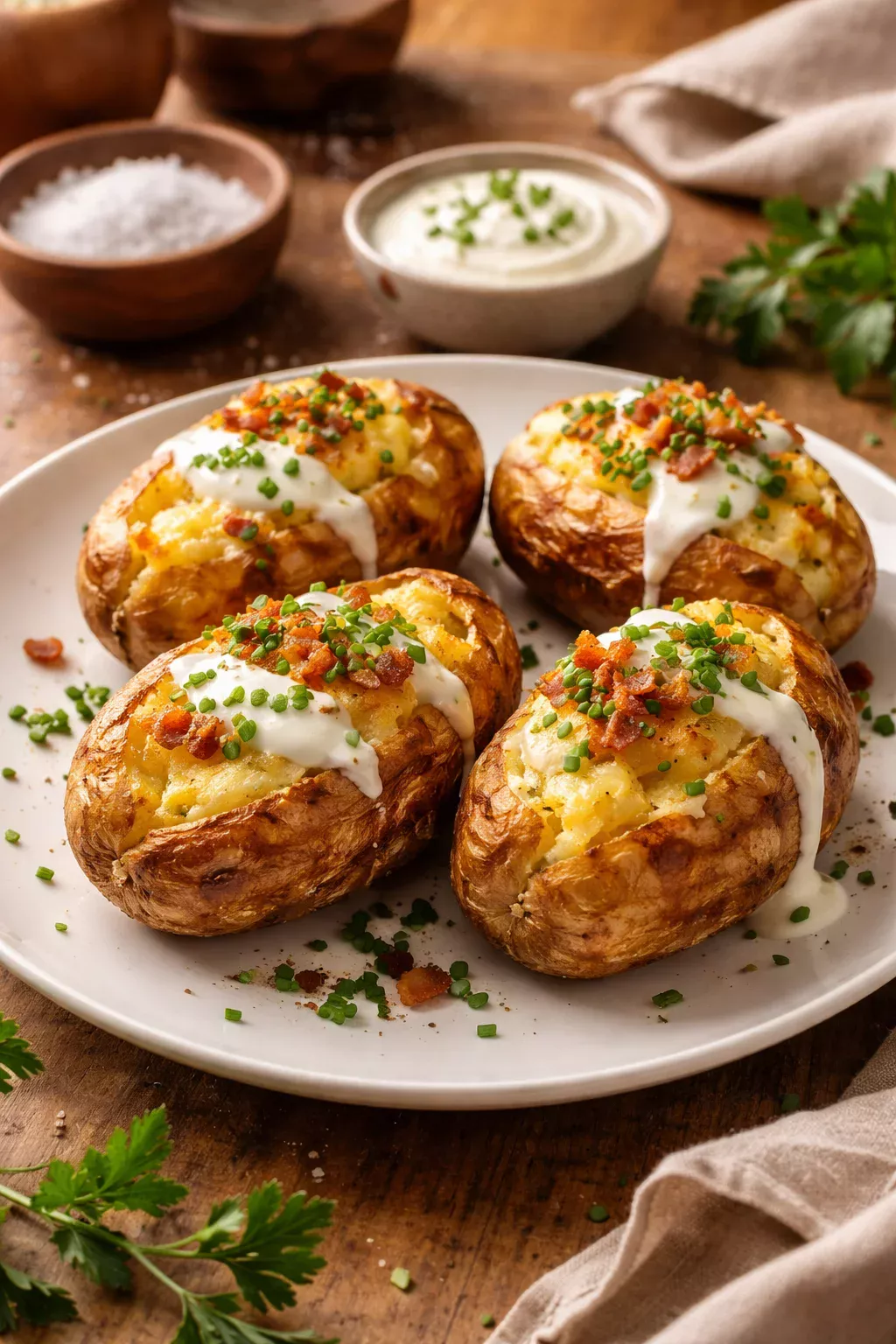 Crispy and Tender Baked Potatoes