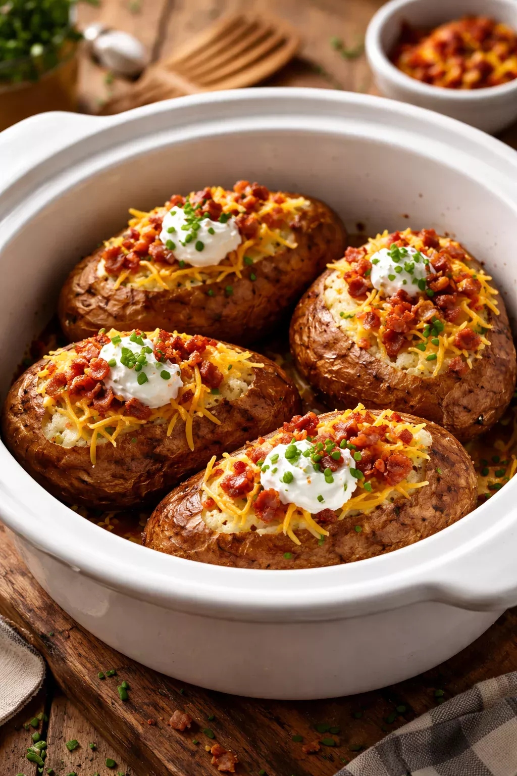 Crock Pot Baked Potatoes