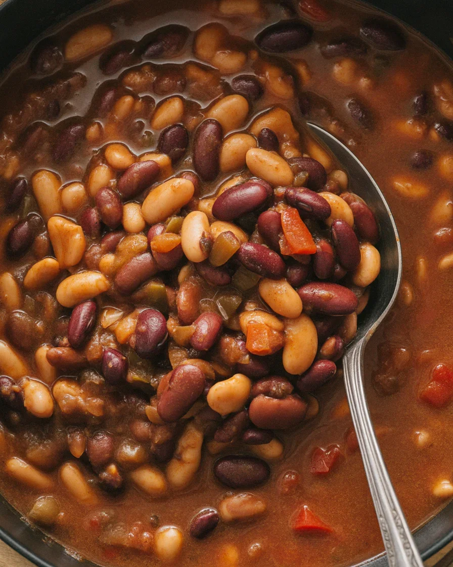 CROCK POT COWBOY BEANS