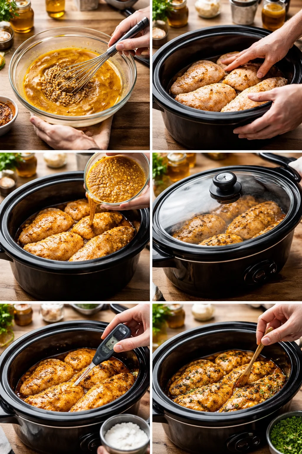 Crock Pot Honey Mustard Chicken
