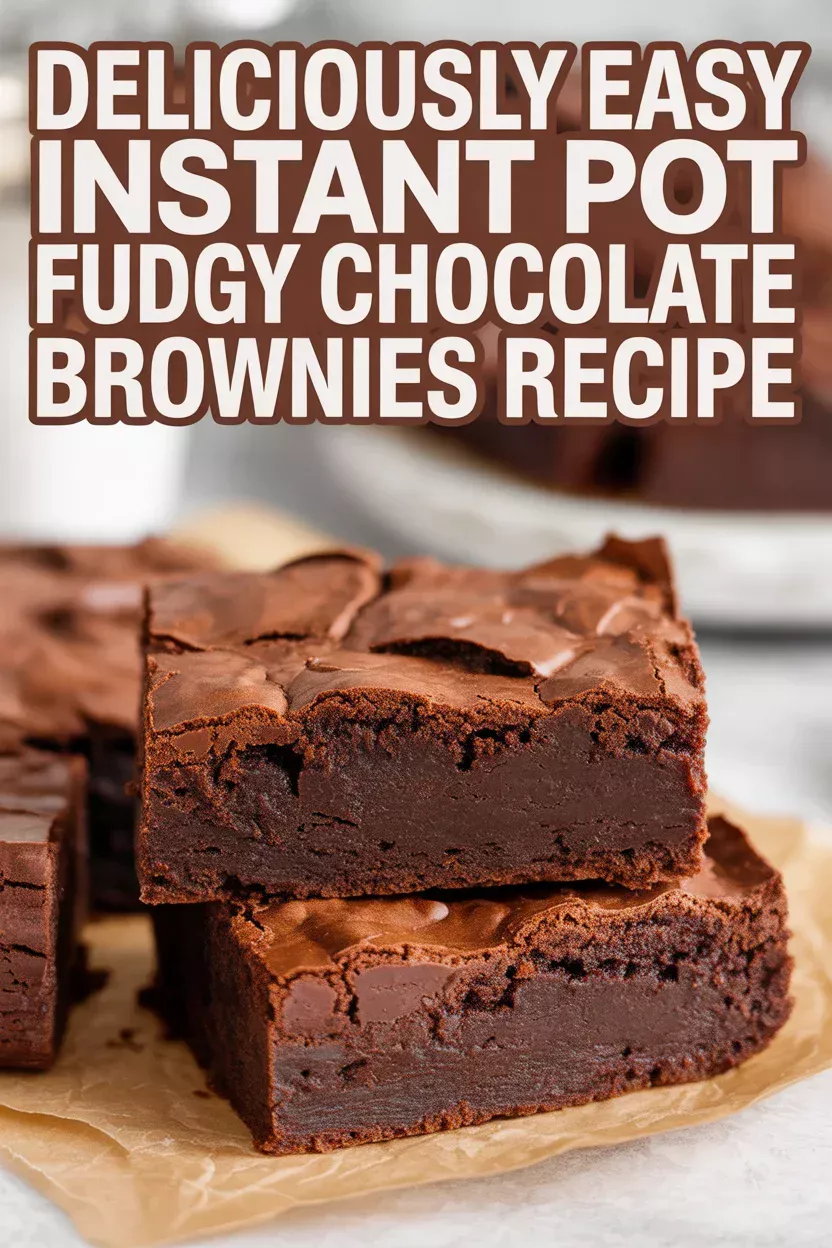 Instant Pot Fudgy Chocolate Brownies